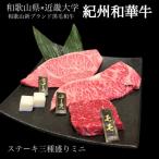 紀州和華牛 食べ比べステーキ 3種盛り 計300g