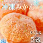 ふるさと納税 日高町 旬の美味しさそのままみかん!外皮をむいたまるごと冷凍みかん 4kg(800g×5袋セット)