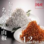 しらすとちりめん山椒 4種セット 計1.2kg