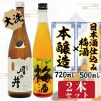 月の井 日本酒仕込み梅酒 本醸造セット AW026