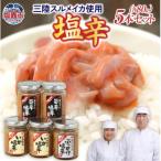 塩釜市場のいか塩辛5本セットB80g×5個