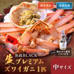 急速冷凍 生プレミアムズワイガニ魚政BLACK中サイズ 1杯