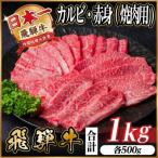 飛騨牛 カルビ 赤身 焼肉用 1kg