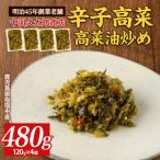 辛子高菜 高菜油炒め480g 120g×4P
