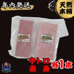 ふるさと納税 三浦市 【年内発送】神奈川県漁連 天然本マグロ 中トロ・赤身セット 【お正月用】
