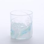 陶磁器 漆器 ガラス 六角グラス 水色×薄緑