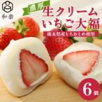 ふるさと納税 足利市 生クリームいちご大福6個入り
