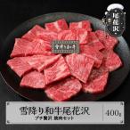 ふるさと納税 尾花沢市 雪降り和牛尾花沢 尾花沢牛肉まつり プチ贅沢 焼肉セット ロース・カタ・モモ・カルビ 400g