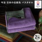 ふるさと納税 今治市 (今治タオル)日本の伝統色　バスタオル2枚セット<錆桔梗×千草鼠>【ID05390BT2PU】