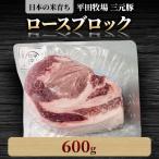 三元豚ロースブロック600g