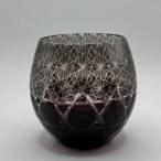 琥珀塗り切子 032 -パープル