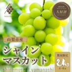 ふるさと納税 山梨市 シャインマスカット 4〜6房(計約2.4kg)【訳あり】
