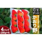 完熟いちご280g×4パック
