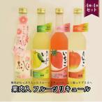 C269a 炭酸割りがGOOD 果肉入りフルーツリキュール4種4本