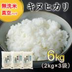 ショッピングふるさと納税 無洗米 ふるさと納税 亀岡市 【令和7年産】無洗米 真空パック 京都丹波産 キヌヒカリ 6kg(2kg×3袋)※お申込後精米