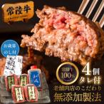 常陸牛100%ハンバーグ100g×4個