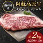 南 南小 阿蘇高原牛 サーロインステーキ 約2kg