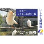 いしかわ動物園ペア入園券 一般+3歳以上中学生以下