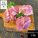 ふるさと納税 井原市 美星満天豚 焼肉 1.5kgセット(小分け真空パック) ≪豚肩ロース又は豚ロース、豚バラ、豚モモ≫