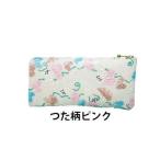 姫路革細工 L型ファスナー長財布 花 ピンク