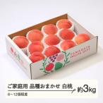 ふるさと納税 山辺町 白桃 品種おまかせ ご家庭用 約3kg(6〜12個程度) 山形県産 tf-moywm3
