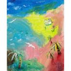 ムラナギ絵画 No.1401 優しい風の吹く海辺
