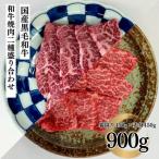 福島牛 焼肉二種盛り合わせ 霜降りカルビ 450g