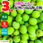 南高梅 青梅 秀品 小粒ちゃん 3kg