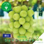 ふるさと納税 津山市 【2026年先行受付】岡山　花笑み農園の『シャインマスカット』優品　約2kg(3〜5房)　S-2優