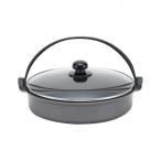 ふるさと納税 高岡市 すき焼き鍋24cm　(ガラス蓋付)　ガス火用