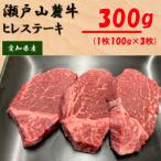 ふるさと納税 瀬戸市 希少部位 瀬戸山麓牛ヒレステーキ3枚(1枚約100g×3枚)