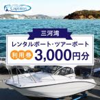 レンタルボート ツアーボート利用券 3,000円分