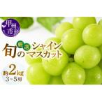 ふるさと納税 甲州市 【2026年8月下旬より発送予定】甲州市産厳選旬のシャインマスカット 約2kg(3房〜5房)