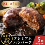 A5 A4 佐賀牛 プレミアムハンバーグ 150g×5個