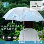 婦人長傘 絵おり 紫陽花 ブルー 槙田商店の傘職人が作る大…