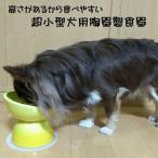 ペット用食器 小型犬用 陶器製食器 イエロー