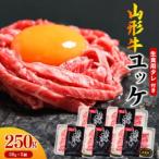 ふるさと納税 寒河江市 黒毛和牛「山形牛」 焼肉店のアノ『ユッケ』 250g(50g×5個)タレ付 022-D-YL048