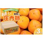 ふるさと納税 鶴岡市 【先行予約】にこにこふぁーむのあまーい種無し庄内柿 渋抜き済 約3kg M〜L