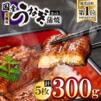 ふるさと納税 鹿屋市 鹿児島県大隅産『カット』うなぎ蒲焼5枚300g　KN007-001-02　937-1