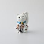 九谷焼 招き猫 左手 梅 池添藍作