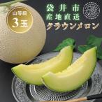 静岡クラウンメロン 山等級 約1.3kg×3個