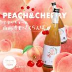 ふるさと納税 酒田市 酒田の酒屋厳選 子宝リキュール 山形もも・さくらんぼ 720ml×2本