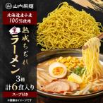 工場直送 小麦100%使用熟成ちぢれ生ラーメン3種 計6食入り