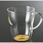 紀州塗り 耐熱マグカップ 蒔絵 黄 単品 330ml