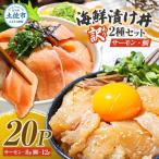 漬け丼 タイ12P サーモン8P セット