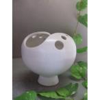 白釉変形花入れ nha-045