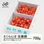ふるさと納税 山辺町 《先行予約》さくらんぼ 佐藤錦 秀Lサイズ プレゼント ギフト バラ詰め 700g(350g×2P)