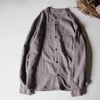 gauze shirt 淡藤色 あわふじ Lサイズ
