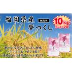 ショッピングふるさと納税 無洗米 ふるさと納税 北九州市 《無洗米》【令和7年産】【食味鑑定士厳選】福岡県産 夢つくし10kg(5kg×2袋)(北九州市)