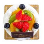 卵不使用フルーツ生クリームケーキ 甘さ控えめ生クリーム